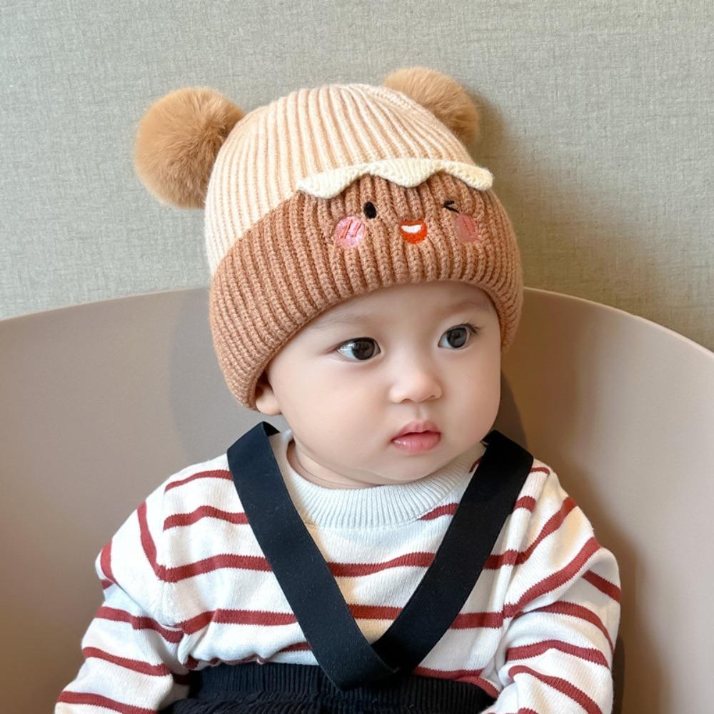 Knitted Knitted Hat Cute Pullover Hat New Ear Protection Cap