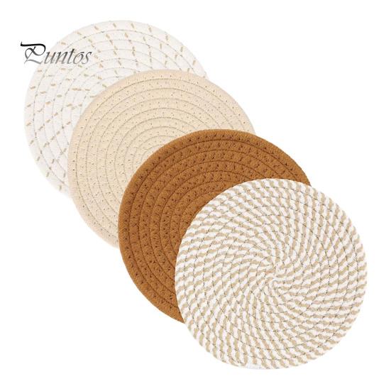 4Pcs Trivets for Hot Dishes Hot Pots And Pans Thick Heat Resistant Placemats Hot Plate Mats Kitchen Coaster for Table Countertop