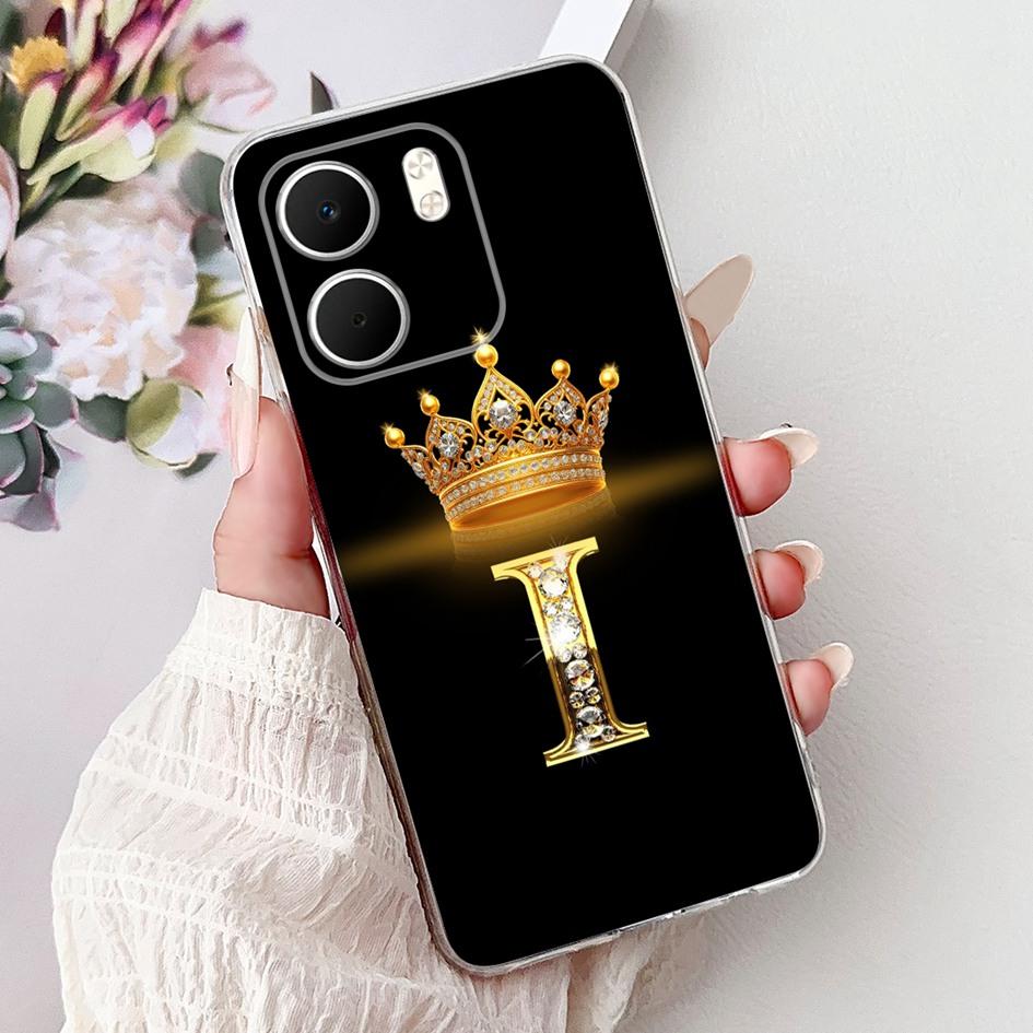Для OPPO A5x 4G Чехол CPH2725 Обложка Роскошные Буквы Короны Мягкий Силикон Прозрачные Чехлы для Телефона Для OPPO A5x Coque A 5x 2025 Funda
