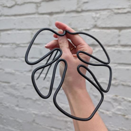 Подставка для растений в форме монстеры, нержавеющая, устойчивая к коррозии, простая установка, опора для горшечных растений, опорная стойка в форме цветка, опорная свая