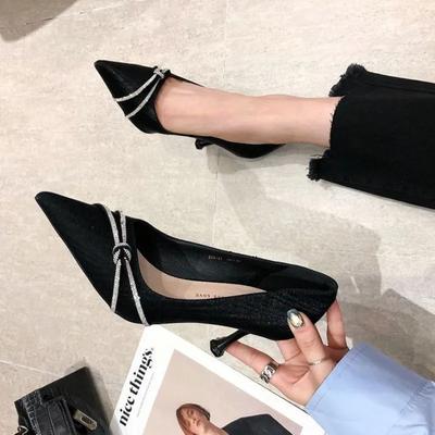 Мода Стилето на каблуке Бежевые женские туфли Лодочки Бриллиант Высокое качество Люксовый бренд Предложение Отпуск Лето 2025 Последняя обувь Y2k Женская обувь