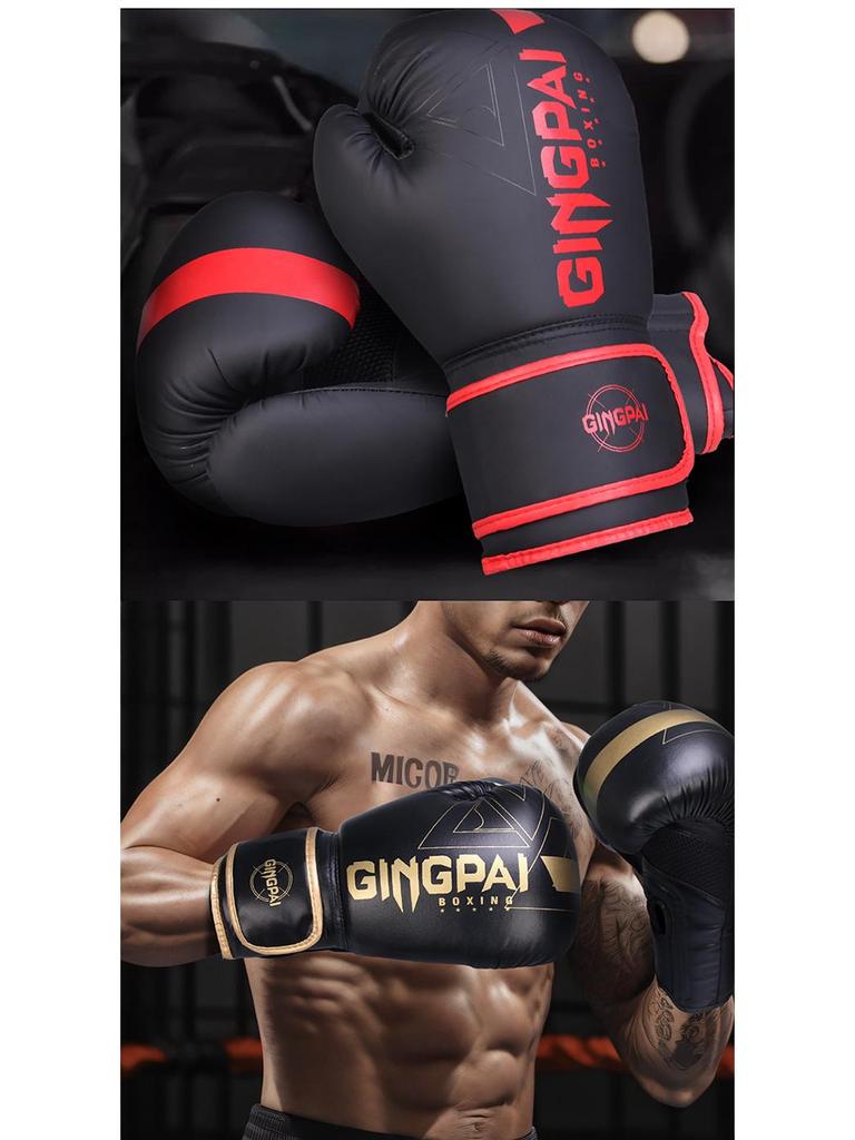 Adult Professional Sanda Boxing Gloves - Breathable, Large Size for Men & Women, Ideal for Punching Bag & Sparring.