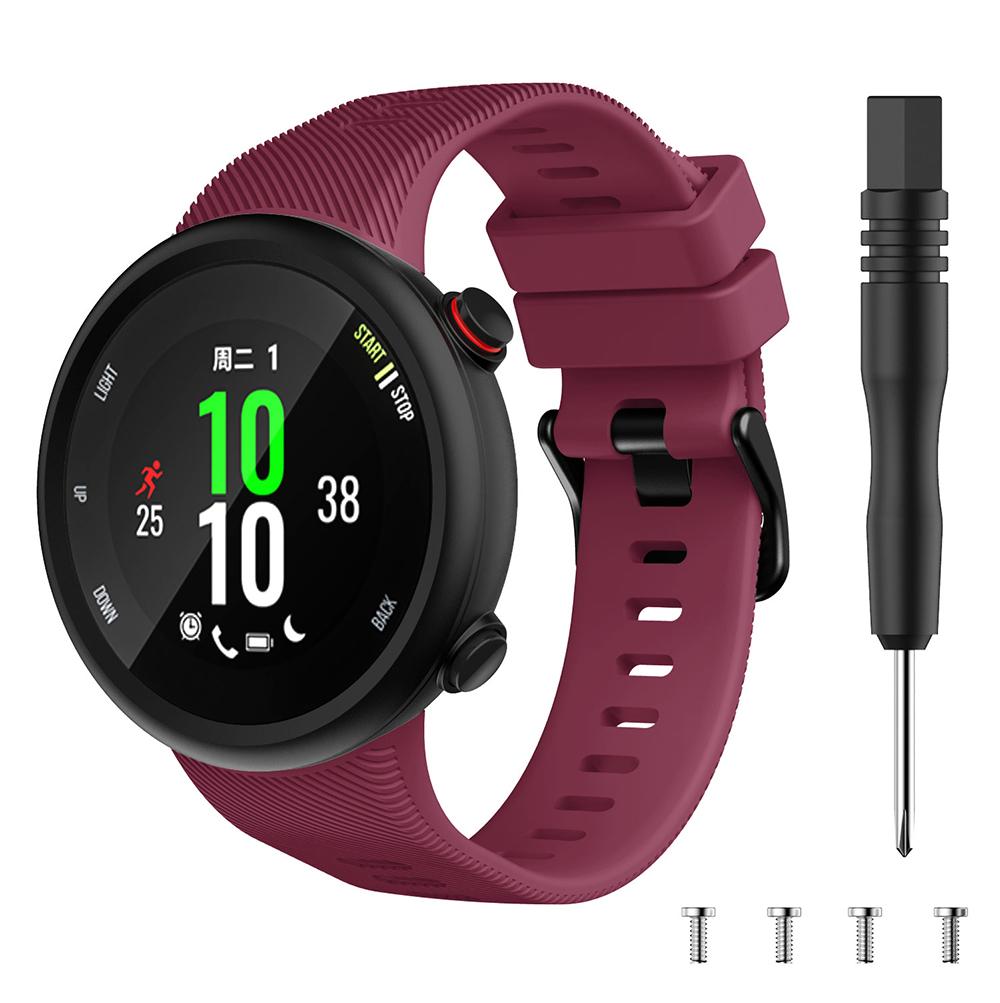 Спортивный силиконовый сменный ремешок для Garmin Forerunner 45/45S и Swim 2 - Разные цвета