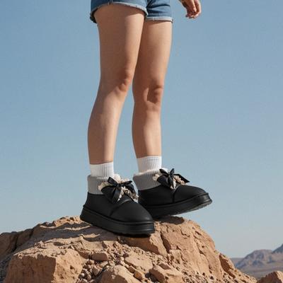 Женские зимние ботинки на толстой подошве, бархатные, с утолщенной подкладкой, новые, водонепроницаемые и нескользящие, большие хлопковые ботинки, до минус 40 градусов