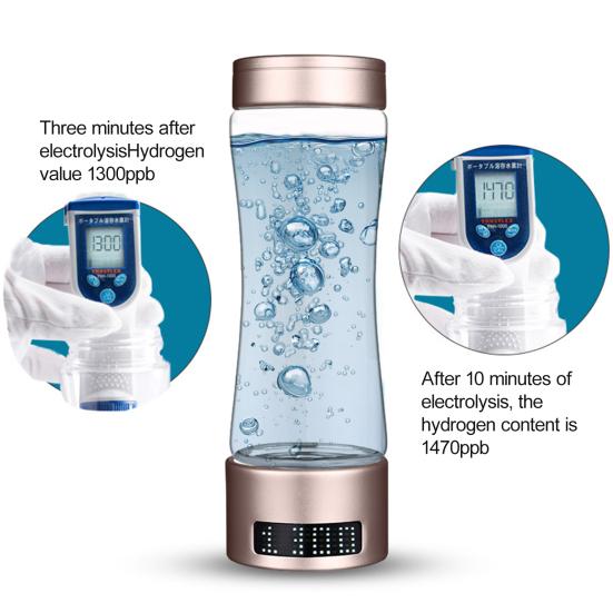 280 мл бутылка с водородной водой Hydropures, 3 минуты быстрого электролиза, богатый водородом обмен веществ, способствующий стакану воды