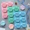 3D Bee Honeycomb Silicone Soap Mold Diy Soap Making Supplies Handmade Chocolate Cake Decoration Baking Tools