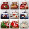 3D Christmas Bedding Santa Claus Down Duvet Cover 2/3 Pieces Luxurious and Comfortable Home Textile Christmas Gift for Children/adults Room
