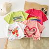 Children's T-shirt Pure Cotton Summer New Girls Half Sleeve Baby Thin Odell Cotton Clothes Summer Children's Clothes