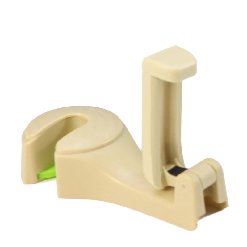 2 in 1 Car Headrest Hook with Phone Holder Seat Back Hanger for Cloth Foldble Clip Bag Handbag Purse Grocerys Organizer
