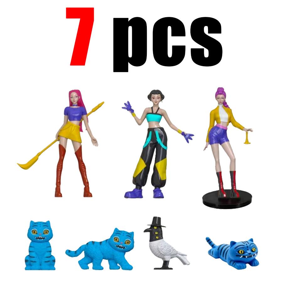 Набор фигурок охотников на демонов Коллекционные мягкие игрушки Derpy Tiger Rumi Mira Zoey Sussy Dolls - 5/7/12 шт. Подарок для фанатов