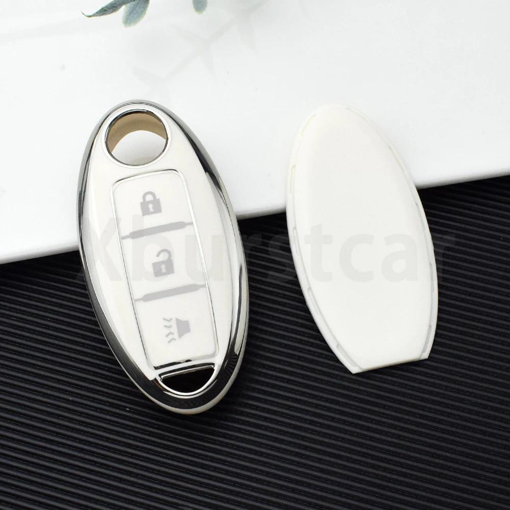 3 Buttons Tpu Fit For Nissan Kicks Altima X-Trail Fuga Navara Leaf Note Sentra Murano Tiida Qashqai J11 J10 Micra Auto Key Fob Cover Case