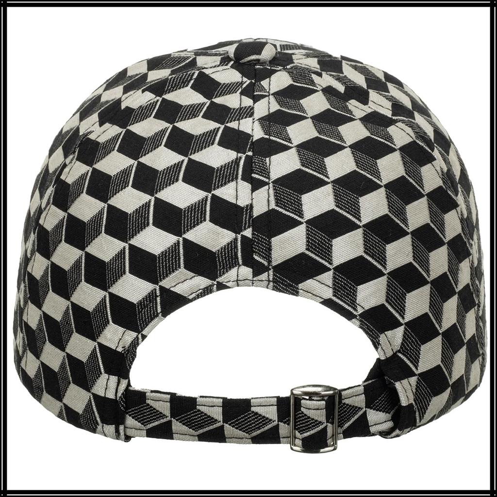Оптическая иллюзия CA651 [Белый Клык] Кепка, Узор, Шляпа, Спорт, Бег, На улице, Мужчины, Женщины, (Кофе)