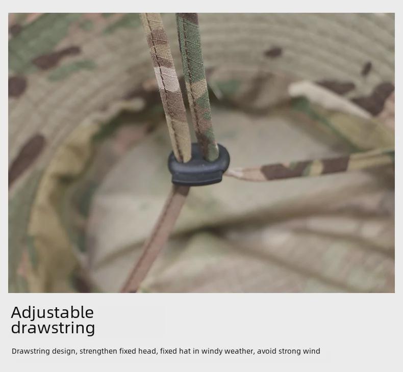 Тактическая камуфляжная шапка второго поколения — рыболовная шляпа с защитой от солнца для езды на велосипеде, пешего туризма и альпинизма.