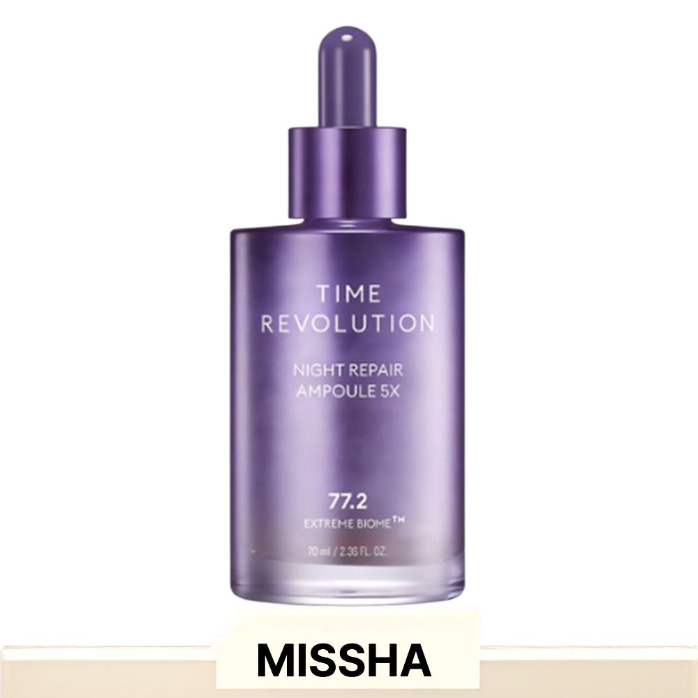 MISSHA Time Revolution Night Repair Ampoule 5X – Ферментированная комплексная ампула 70 мл