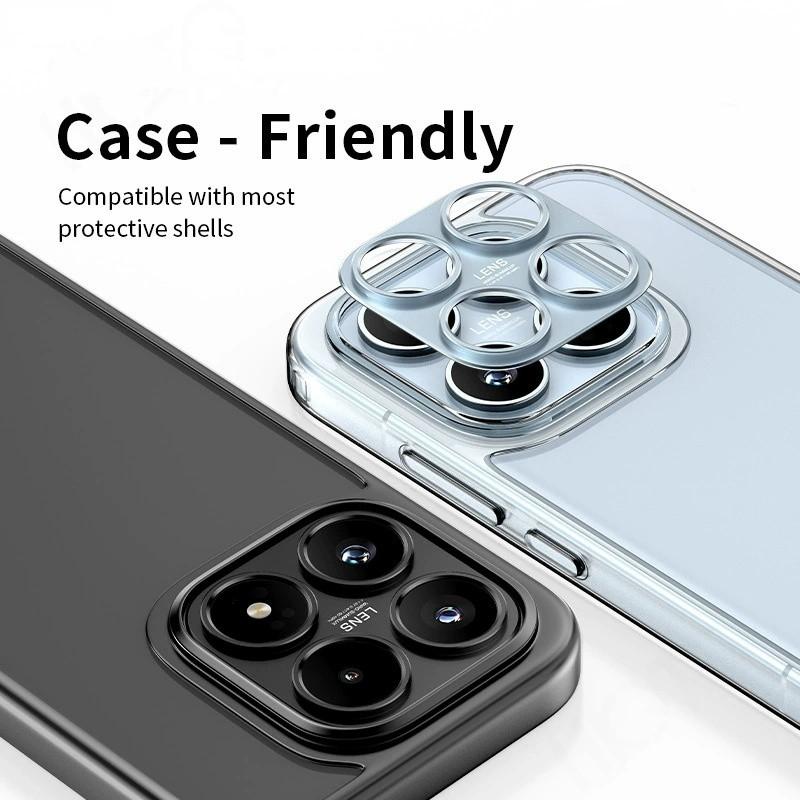 Черная Металлическая Наклейка-Накладка на Рамку Камеры Для Xiaomi 17 Mi 17 Алюминиевый Сплав Полый Защитный Пленка для Объектива Камеры