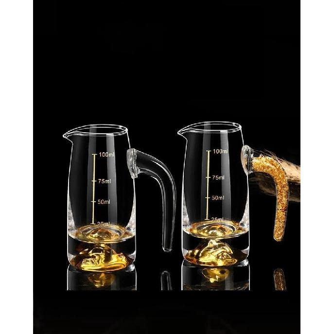 Crystal Liquor Spirits Shot Glasses Share Pot with Scale Wine Glasses Whiskey Glass Spirits Vodka Brandy Wine Dispenser