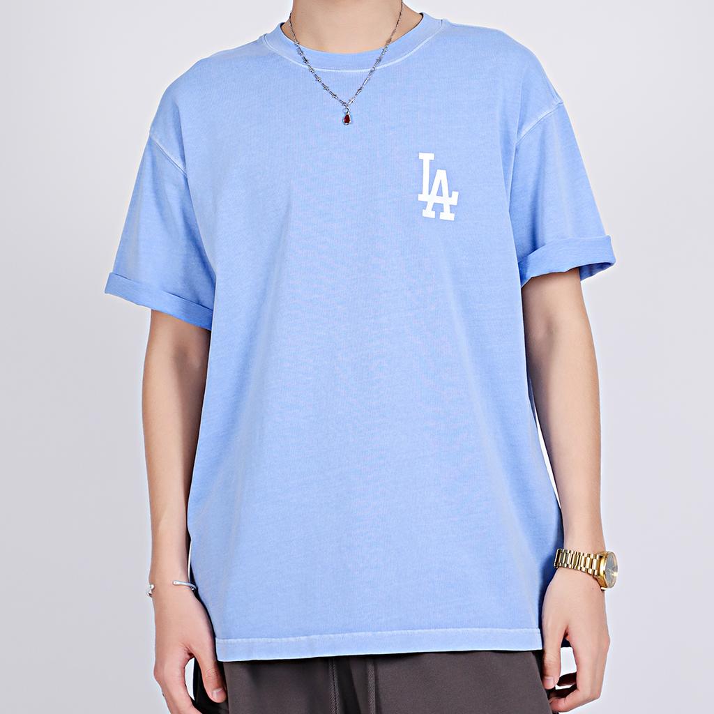 New MLB SS21 T Shirt Unisex Sky Blue 31TSD1131-07S
