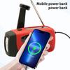 Hand Crank Emergency Radio with Flashlight Compact Portable Multifunctional FM/AM Solar Radio LED Torch