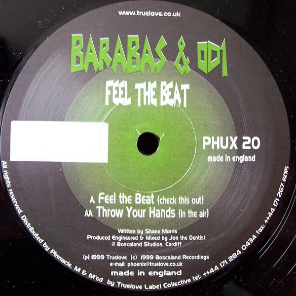 12-дюймовая пластинка BARABAS OD1 Feel The Beat PHUX20 Phoenix Uprising 1999 UK Dance Electronica Б/у