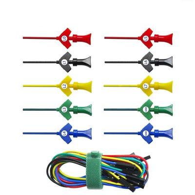Goupchn 10 шт. Мини-захват для SMD IC, тестовый крючок-зажим, перемычка-зонд для логического анализатора
