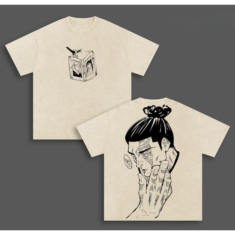 Футболка с принтом Тодо Аой Jujutsu Kaisen Аниме Одежда Мужская Женская Хлопковые Футболки Винтажная Стирка Футболка Харадзюку Оверсайз Футболка