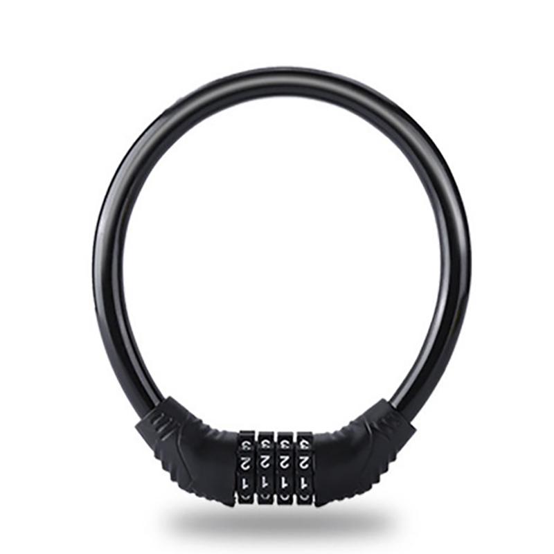 Аксессуары для велосипеда Велосипедный замок Противоугонный пароль для горного велосипеда, защитный тросовый замок, портативный кодовый навесной замок