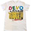Devo 90s Рок-группа Белая короткая футболка Унисекс Футболка Унисекс Футболка