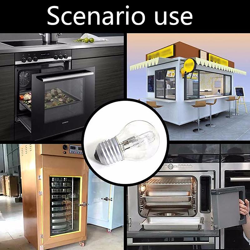 1 шт. Лампочки для духовки 110-250 В 300 градусов E27 42 Вт, лампа для духовки, микроволновая печь, высокая температура для холодильника, тостера