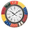 Деревянные антикварные аналоговые настенные часы ярких цветов для дома и в подарок || Размер часов [16 x 16 дюймов]