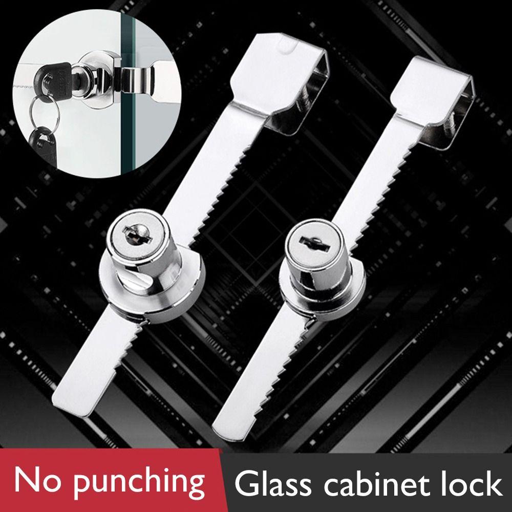 Push-pull Display Case Showcase Door Lock Sliding Glass 328 Window Lock with Key