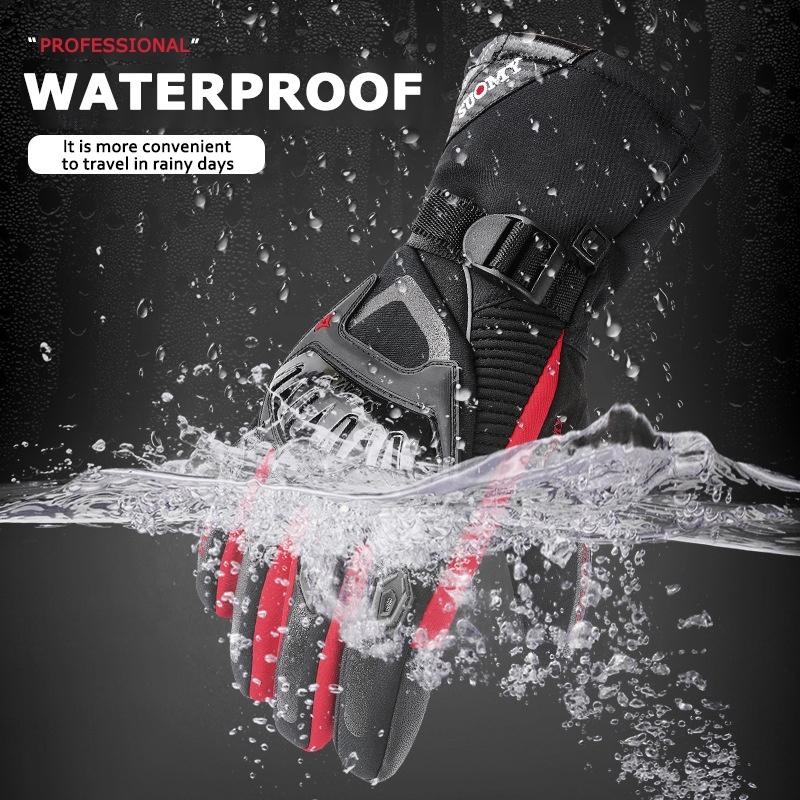 SUOMY Motorcycle Windproof Glove Motorbike 100% Waterproof Winter Warm Guantes Moto Luvas Motosiklet Protective Motocross Glove