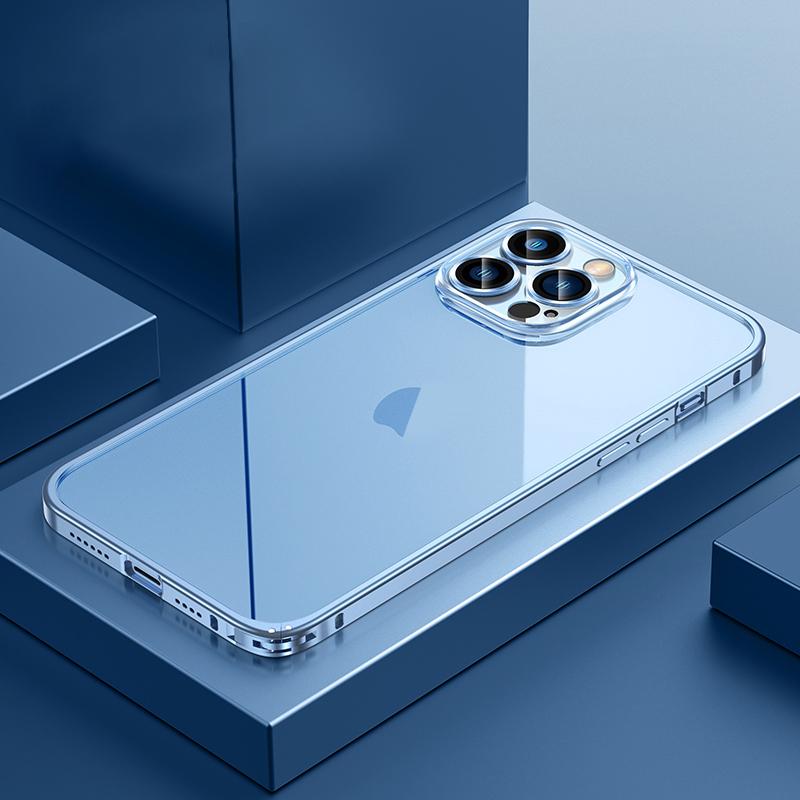 Магнитный чехол для iPhone 11 12 13 14 Pro Max, прозрачная задняя крышка Magsafe для iPhone 13 Pro Max 12, металлический каркас, бампер, линза для телефона, стекло