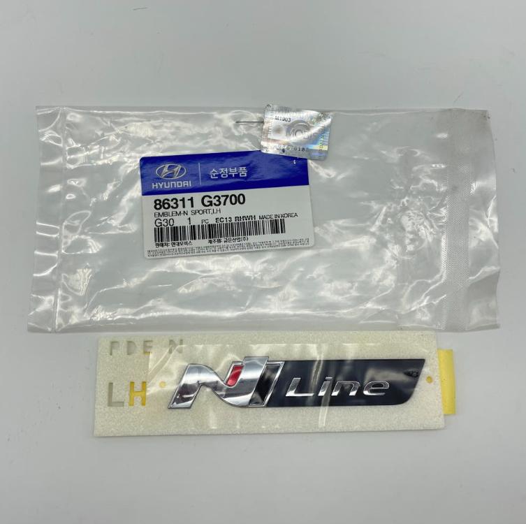 HYUNDAI Оригинальные запчасти Эмблема N Line для крыла и багажника 86311-G3700