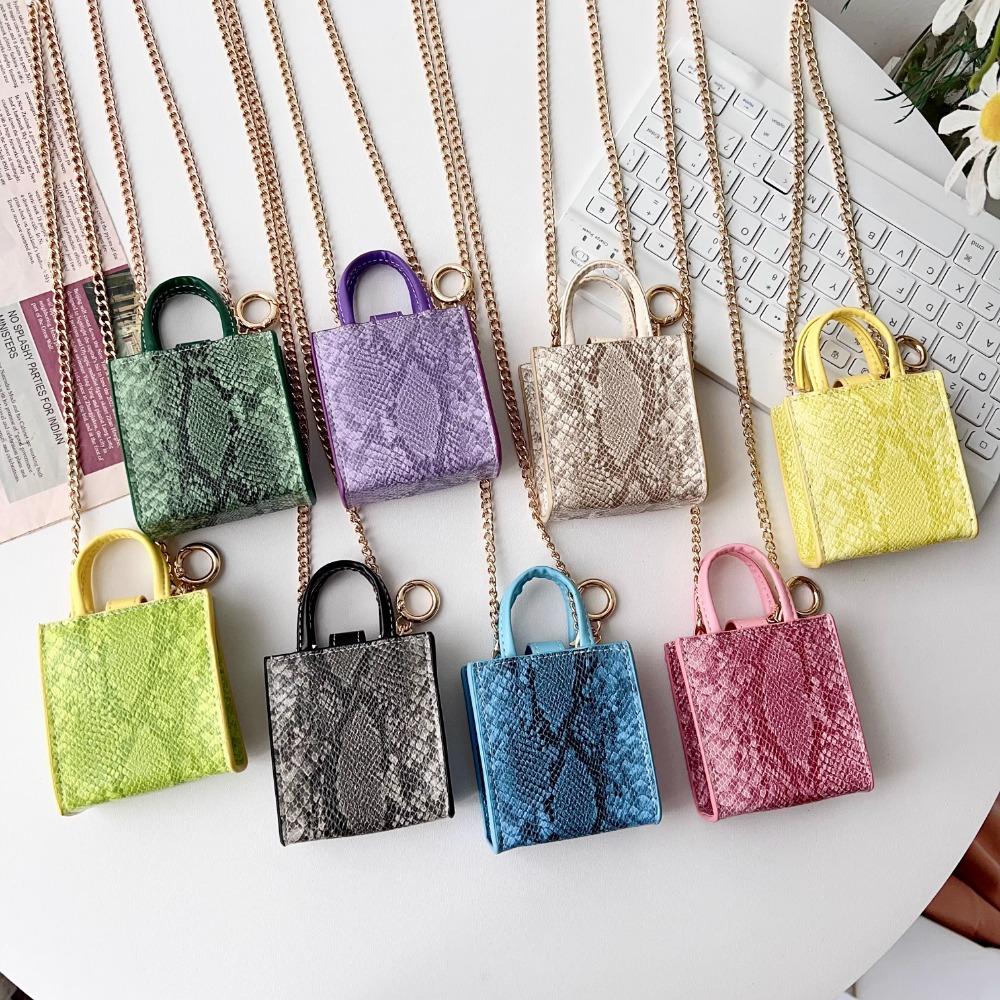 Бренд тренда легкой роскоши Сумка-кроссбоди на шнурке-змейке Кожаный чехол для беспроводных Bluetooth-наушников для Airpods 4 3 2 1 Pro 1 2 Ударопрочный чехол