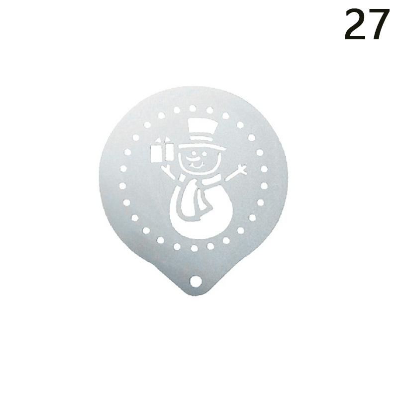 Форма для цветения из нержавеющей стали, необычная модель для штамповки кофе, утолщенный трафарет для распыления кофейной молочной пены