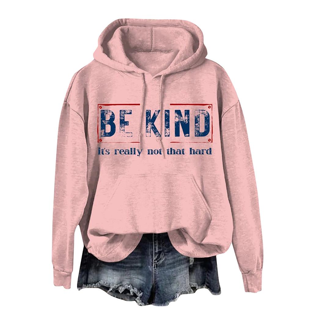 Женские топы Толстовка с принтом Круглый вырез С капюшоном Повседневная