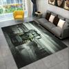 Car Tractor Series Pattern Truck Area Rug,Carpet Rug for Home Living Room Bedroom Sofa Doormat Decor,kids Non-slip Floor Mat 3D