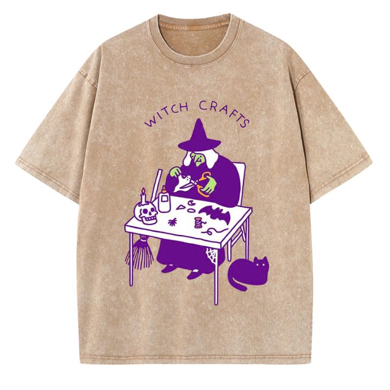 WITCH CRAFTS принтованная женская футболка повседневный стиль парный топ высокое качество имитация денима круглый вырез летний