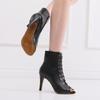2024 Newest High Top Latin Dance Shoes For Outdoor Women Street Salsa Tango Boots Open Toes Ballroom Women'S Heels
