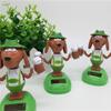 Flip Dolls Dashboard Shaking Head Dolls Solar Power Beer Dog Bobble Head Doll Solar Swing Dog
