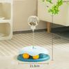 New Cat Feeder Toy for Indoor Cat Slow Feeders Spring Toy Funny Track Ball Roller Turntable Exercise and Playing