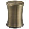 Мусорное ведро KInGSUnS, роскошное, из нержавеющей стали, 6 л, небольшой пылесборник, стильное, винтажное, с откидной крышкой, без внутреннего ящика, бронзового цвета, для дома, гостиной, элегантное