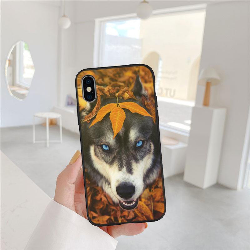 CJ66 Husky Puppy Dog Soft Shell Phone Case for Redmi Note 10 11 12 Pro Max 10S 10C 10T 11A 11S 12S 12C