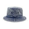 2024 New Design Fashionable Vintage Unisex Casual Fishing Denim Caps Cowboy Washed Denim Jean Bucket Hats