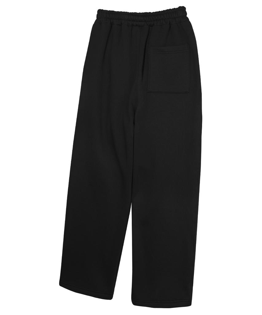 GAINSBORO One-Pleat Wide Sweatpants_Black
