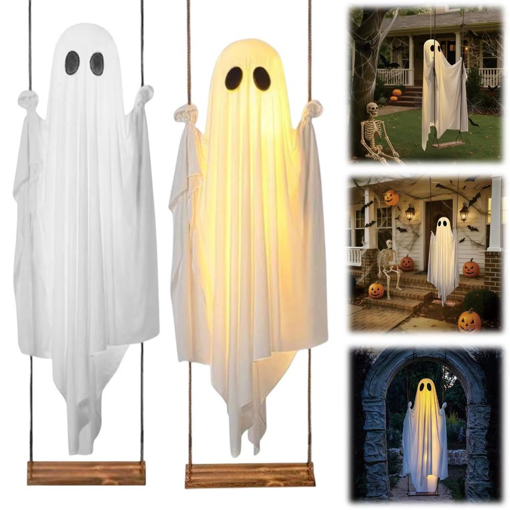 Remote-controlled Halloween Hanging Swing Ghost Luminous Ghost Swing Party