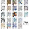 10 шт. мозаичные наклейки для плитки, самоклеящиеся обои для ванной, кухни, дома, стены, пола, водонепроницаемые обои для домашнего декора ванной комнаты