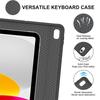 Case for iPad A16 11 Inch A3355 A3356 A3354,Bluetooth Keyboard cover for iPad 10th 10.9 Inch A2696 A2757 A2777 A3162
