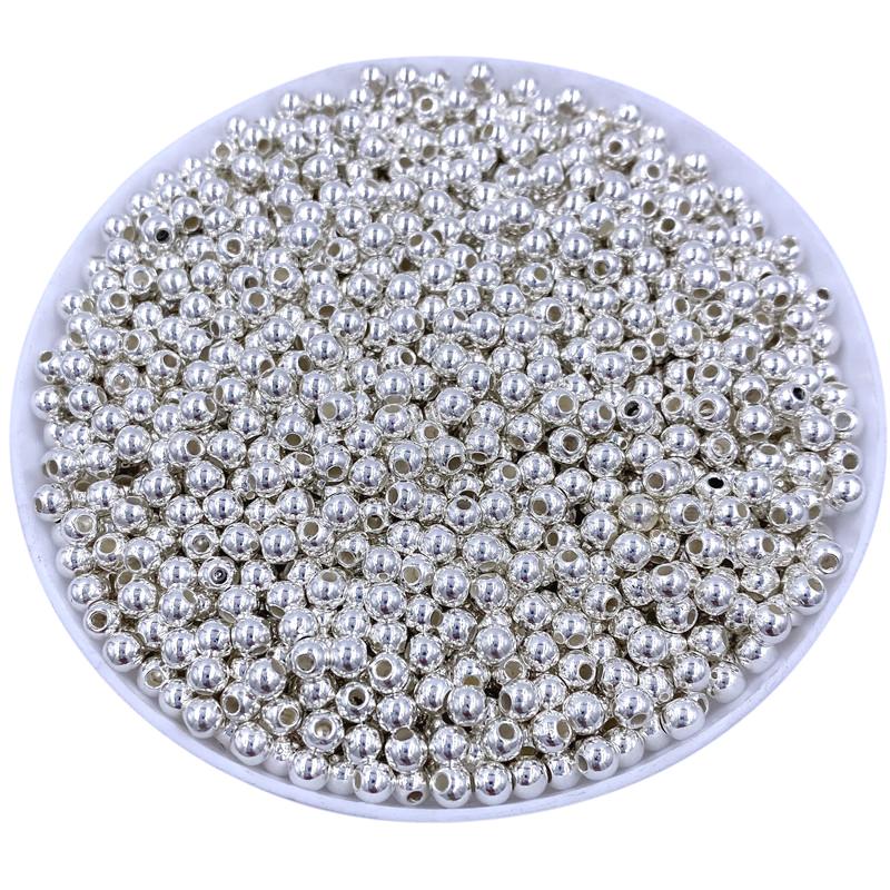 Главная Товары для вечеринок Для браслетов Ожерелье Золотые серебряные сплавы Глянцевые бусины Новые ретро 4/6/8/10 мм Изготовление аксессуаров Металлические разделительные бусины Креативные