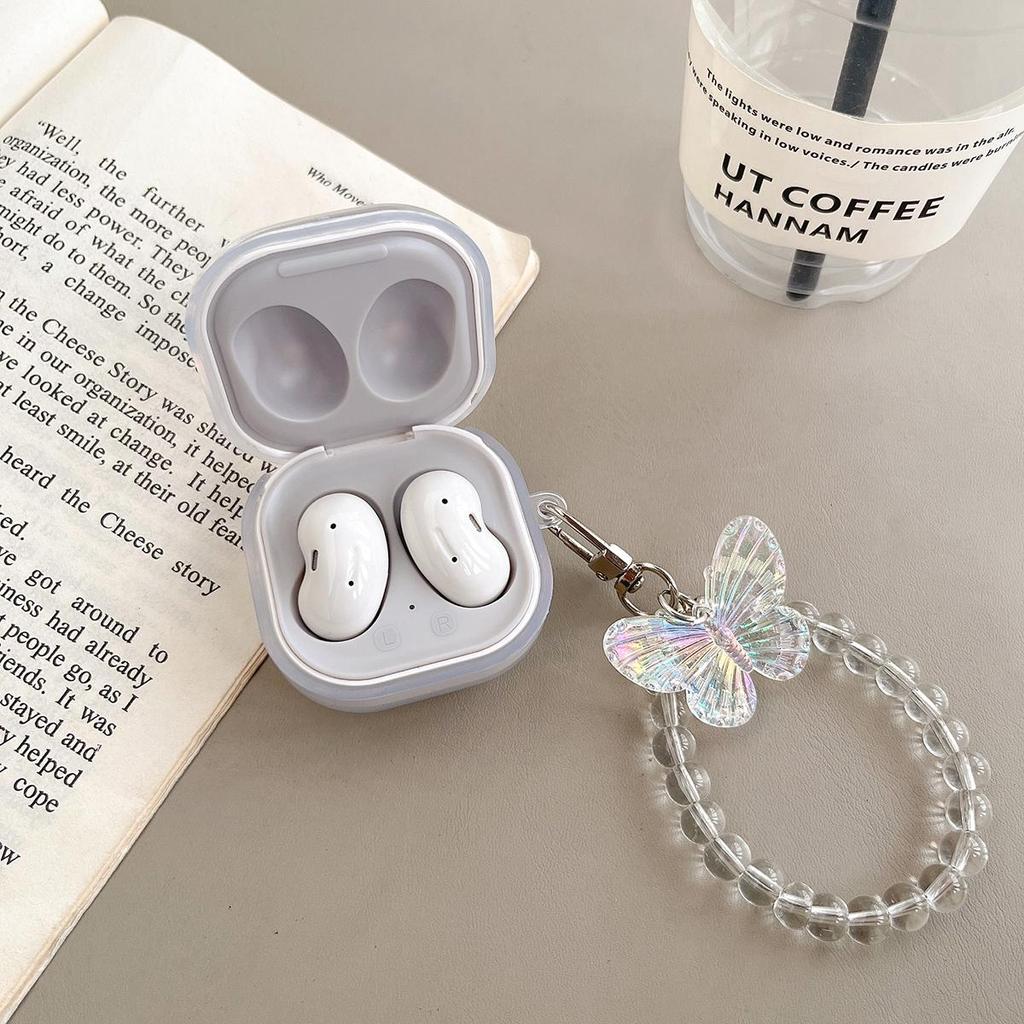 Милый чехол для наушников с бабочкой для Galaxy Buds FE Samsung Galaxy Buds Pro Galaxy Buds 2 Pro Buds Live Galaxy Buds2, защитный чехол для беспроводных наушников